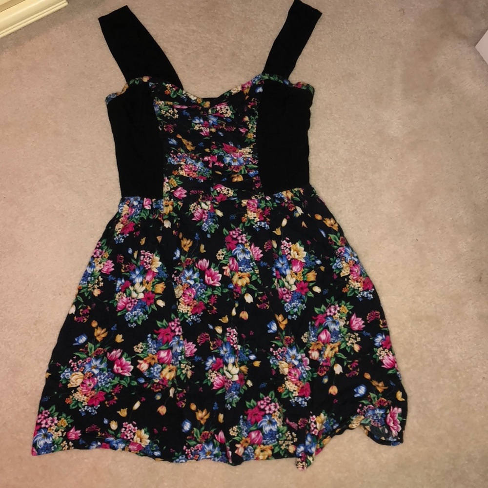 Floral Fit and Flare Dress
